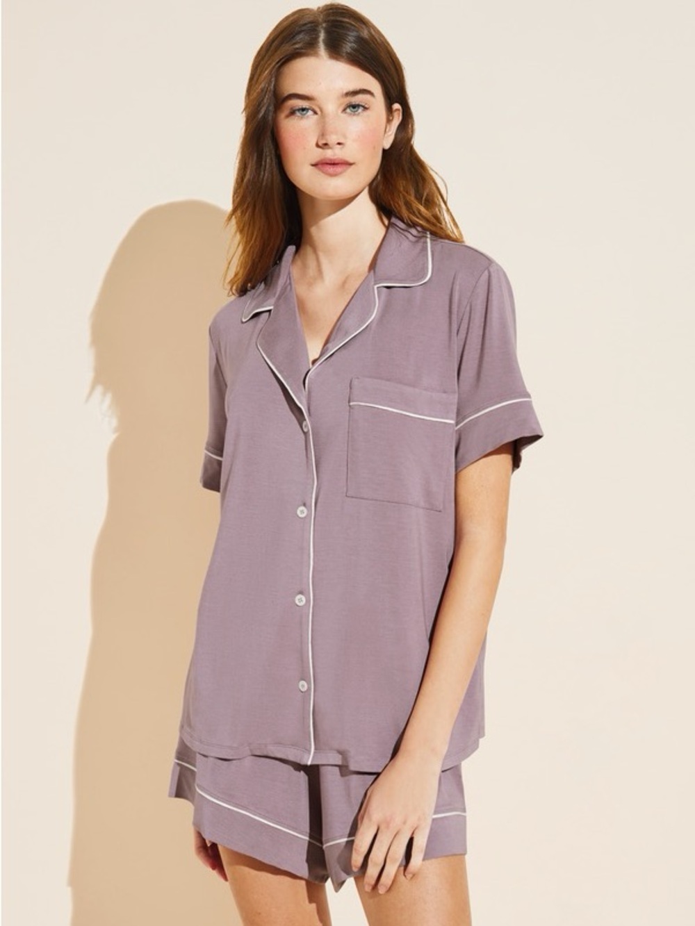 Eberjey Gisele Tencel Modal Relaxed PJ Top NWT